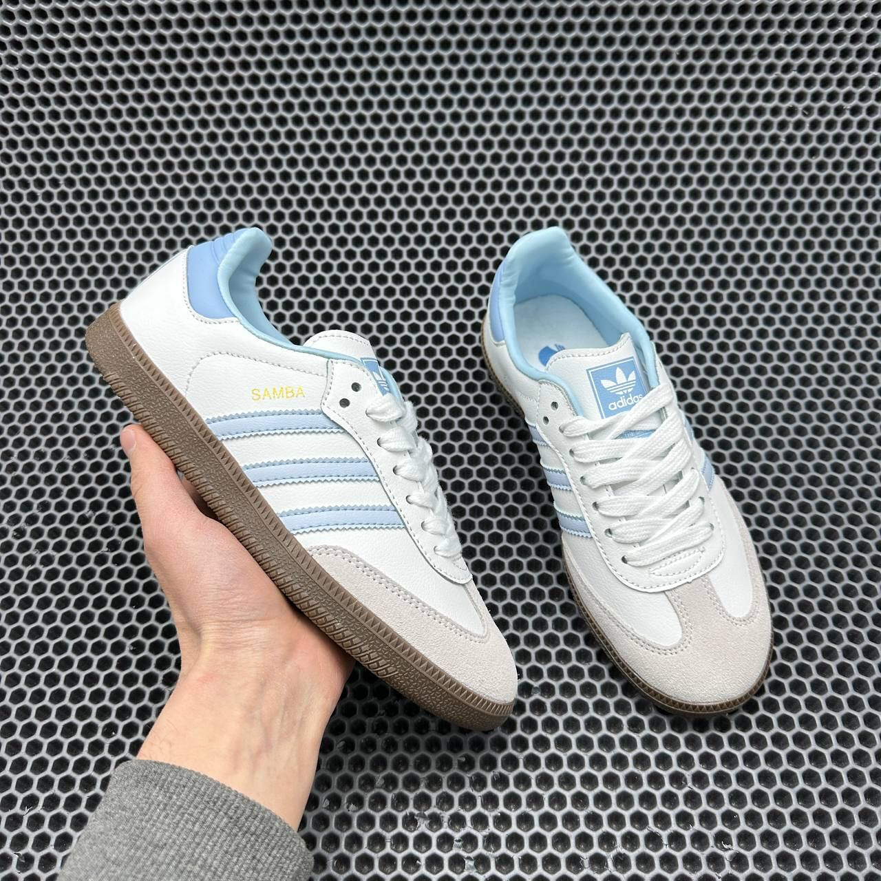 Adidas Samba OG Cloud White Halo Blue