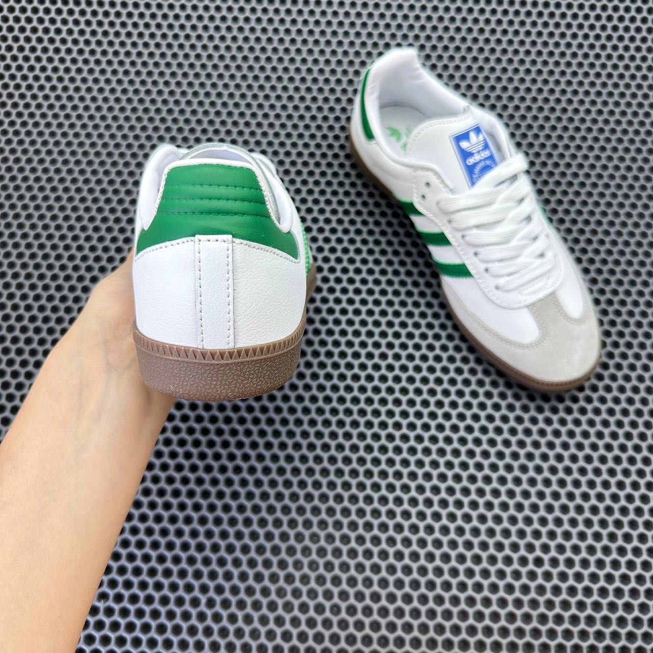 Adidas Samba OG Classic Cloud White Collegiate Green Gum