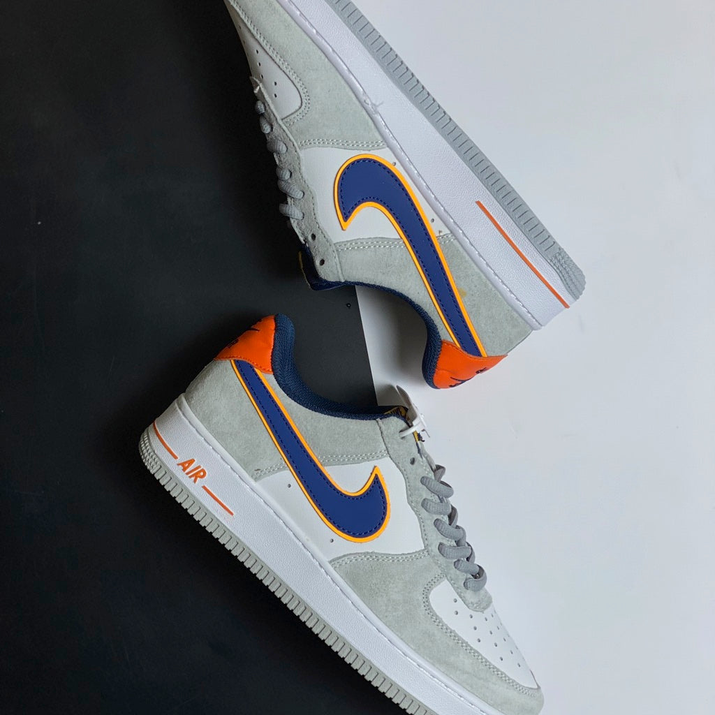 Nike Air Force 1 Grey Navy Orange