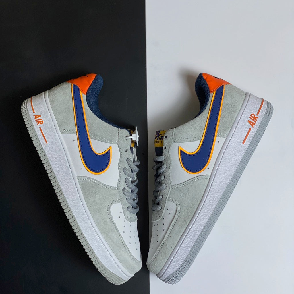 Nike Air Force 1 Grey Navy Orange