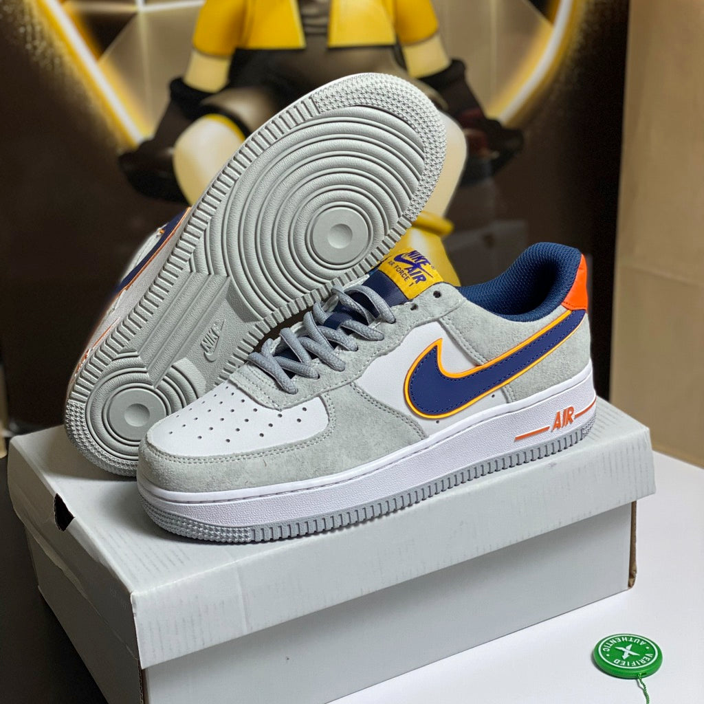 Nike Air Force 1 Grey Navy Orange