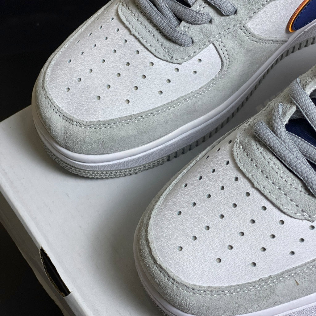 Nike Air Force 1 Grey Navy Orange