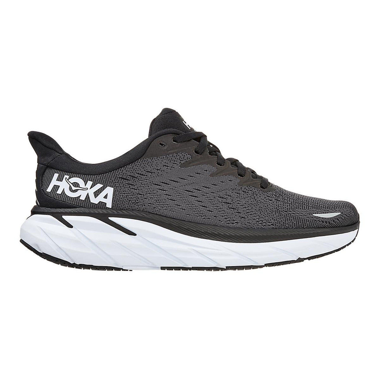 Hoka One Clifton 8 Black White