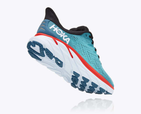 Hoka One Clifton 8 Real Teal Aquarelle