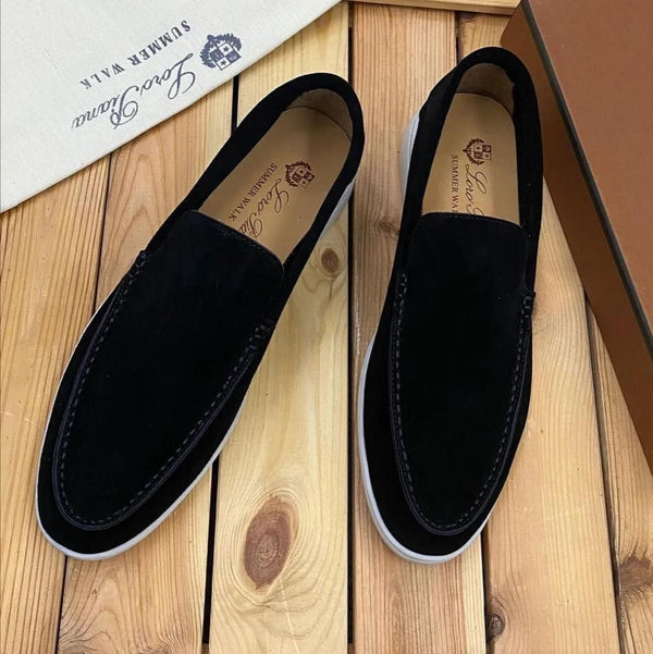 Loro Piana Black Men's Loafers