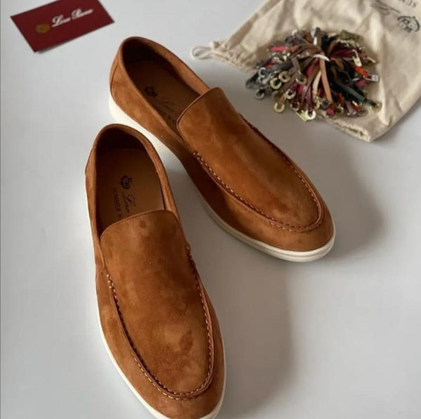 Loro Piana Brown Men's Loafers