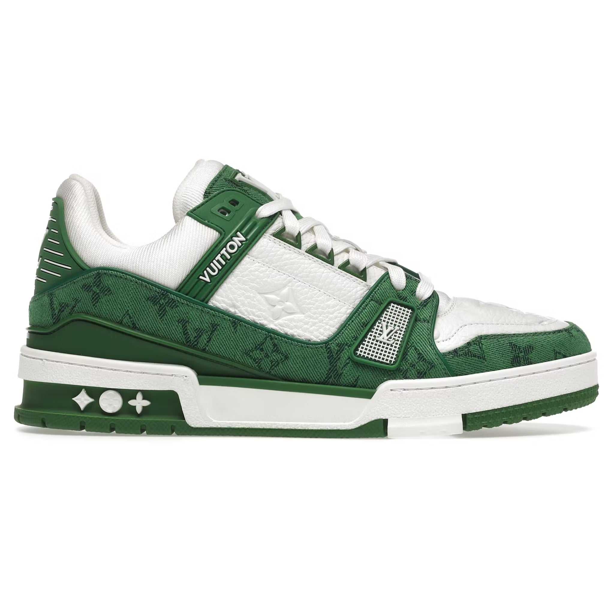 LOUIS VUITTON LV TRAINER GREEN WHITE