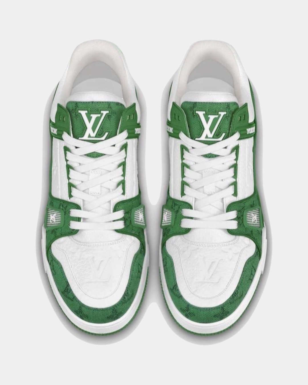 LOUIS VUITTON LV TRAINER GREEN WHITE