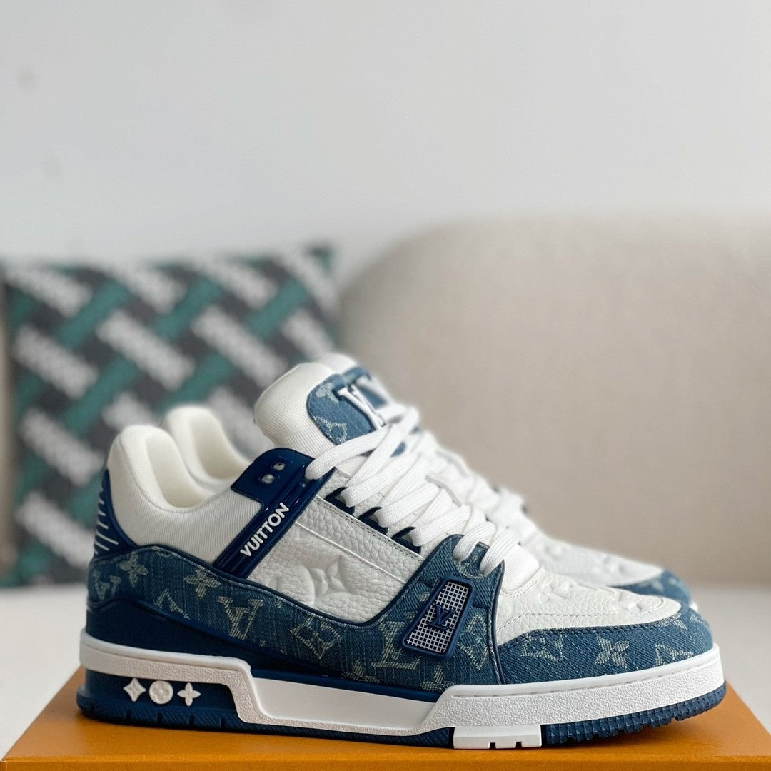 LOUIS VUITTON LV TRAINER BLUE WHITE