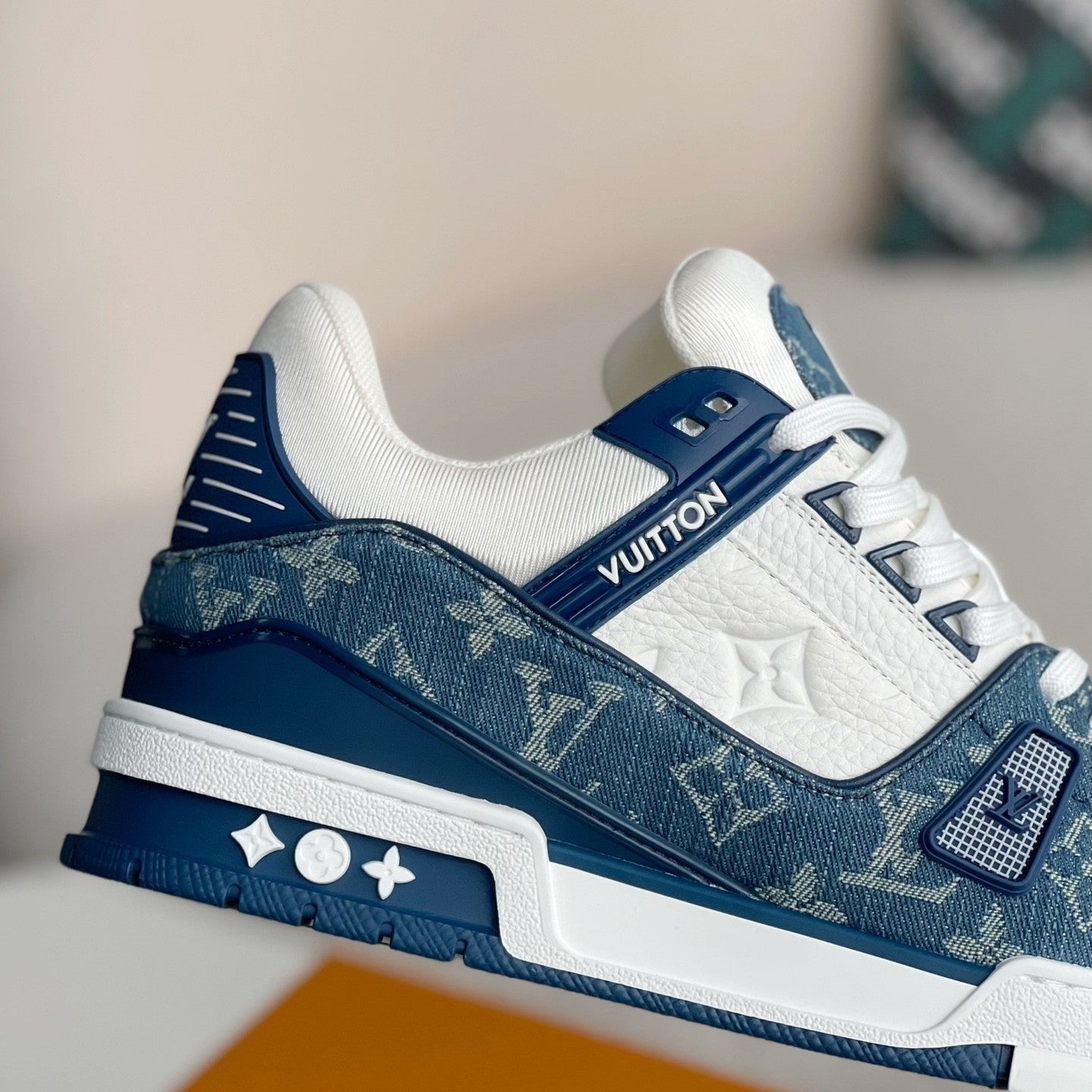 LOUIS VUITTON LV TRAINER BLUE WHITE