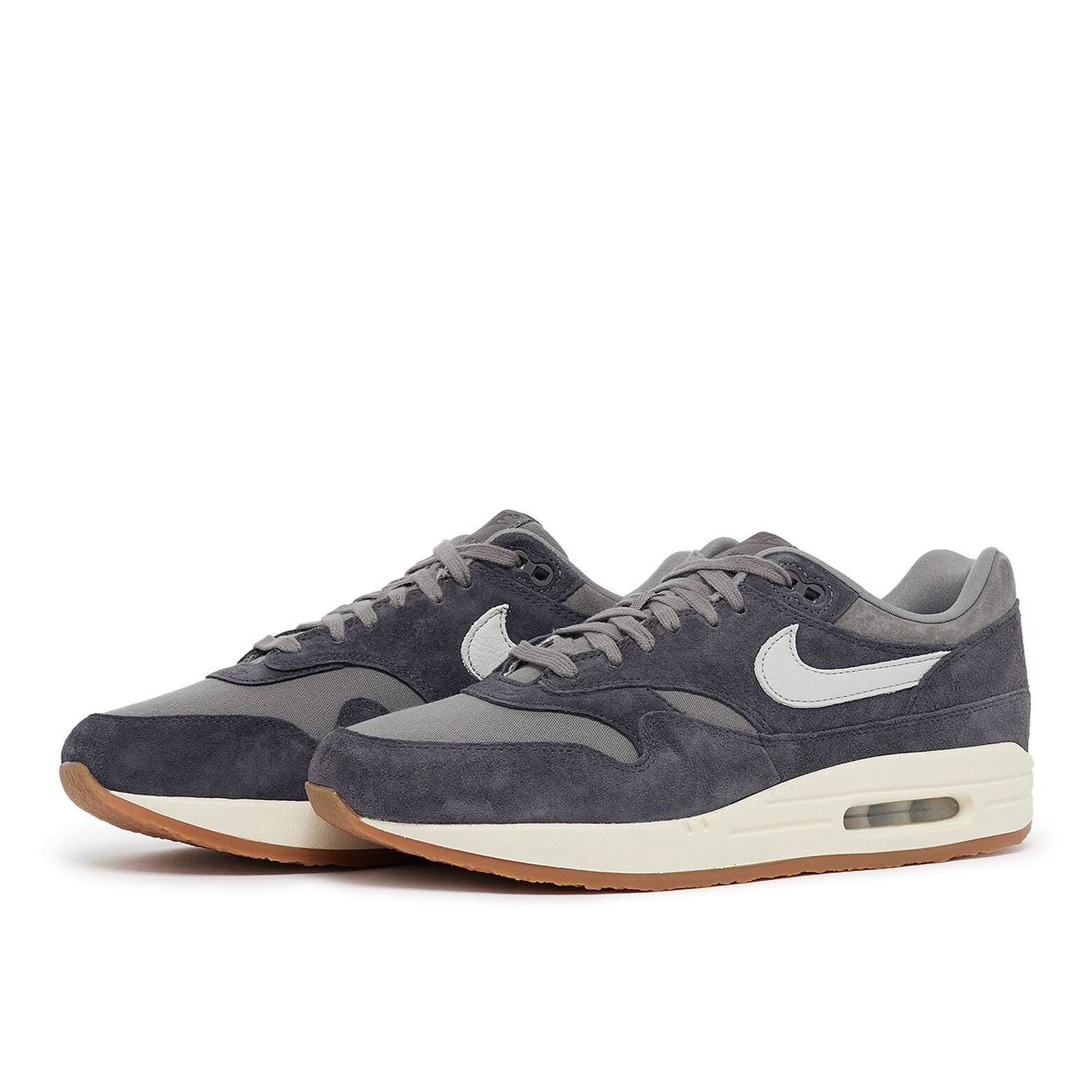 NIKE Air Max 1 Premium Crepe Soft Grey Neutral Grey Thunde