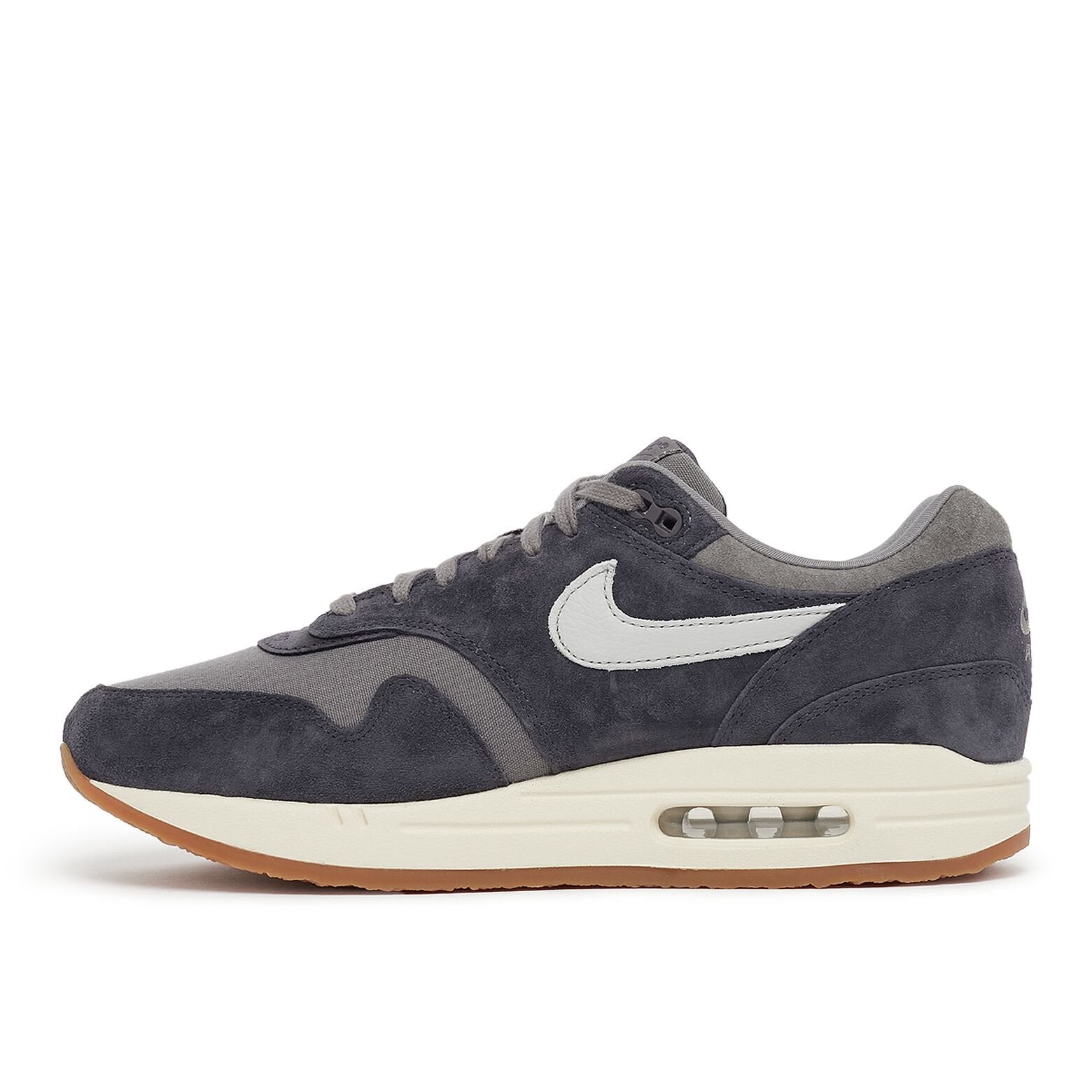 NIKE Air Max 1 Premium Crepe Soft Grey Neutral Grey Thunde