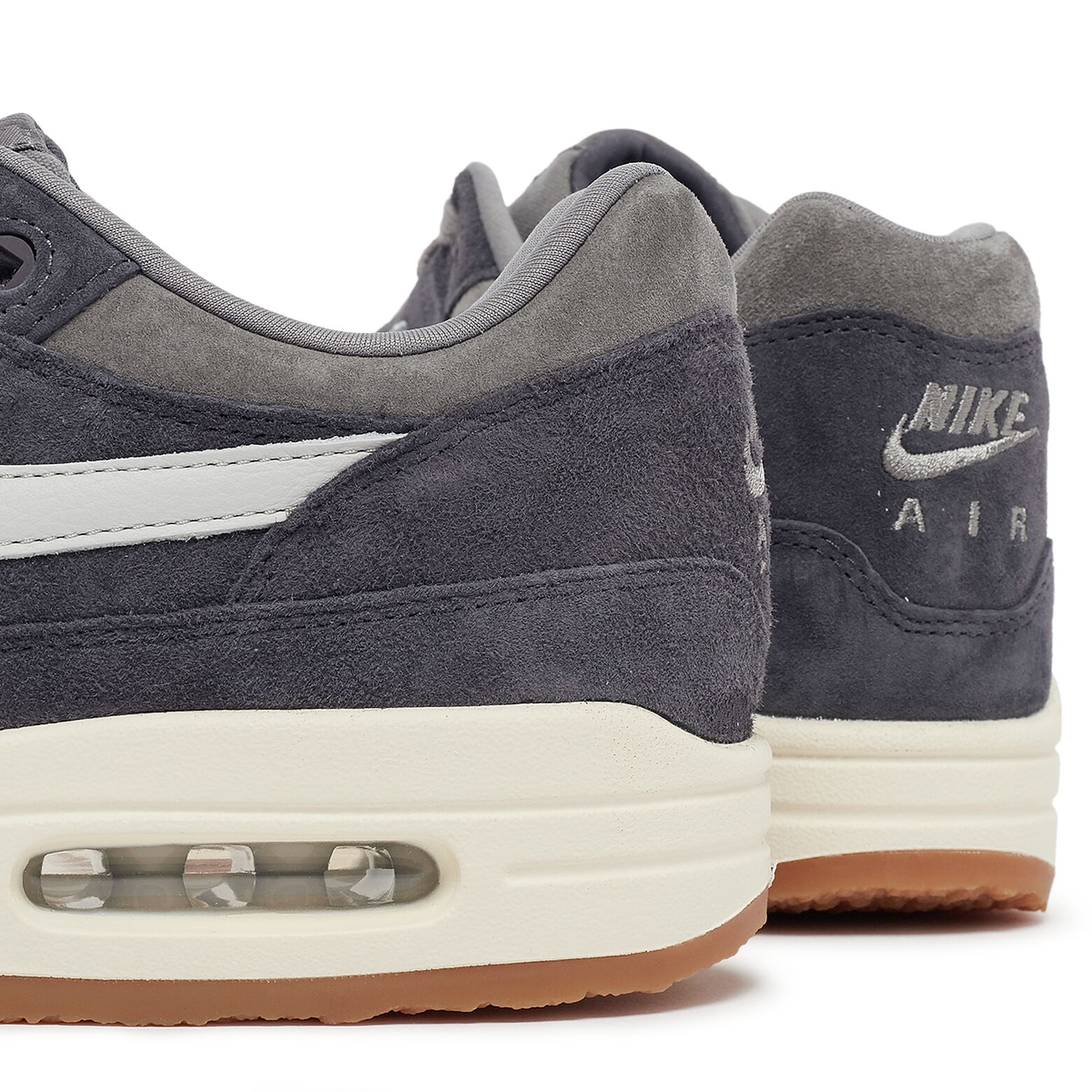 NIKE Air Max 1 Premium Crepe Soft Grey Neutral Grey Thunde