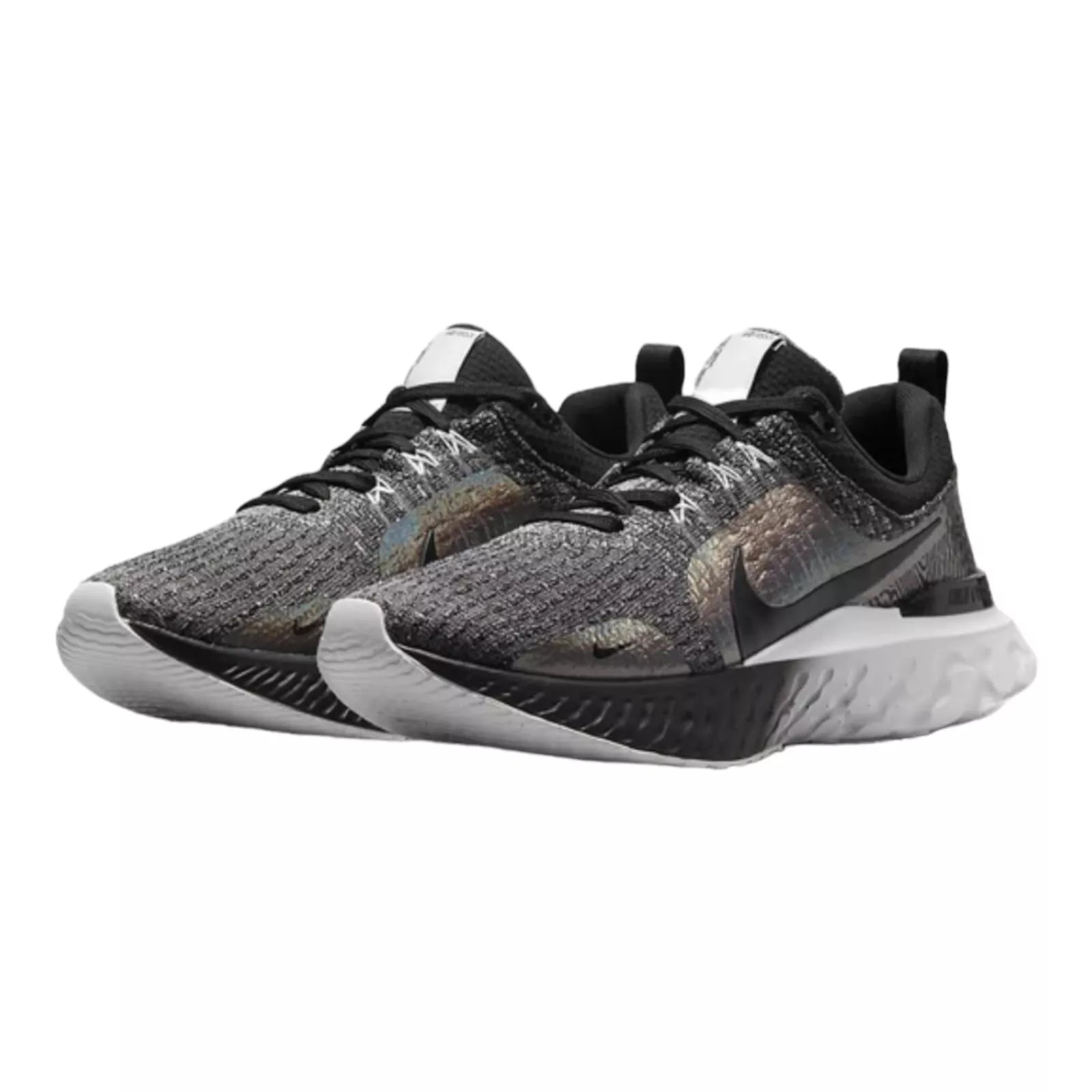 Nike React Infinity Run Flyknit 3 Premium Black Zebra Iridescent