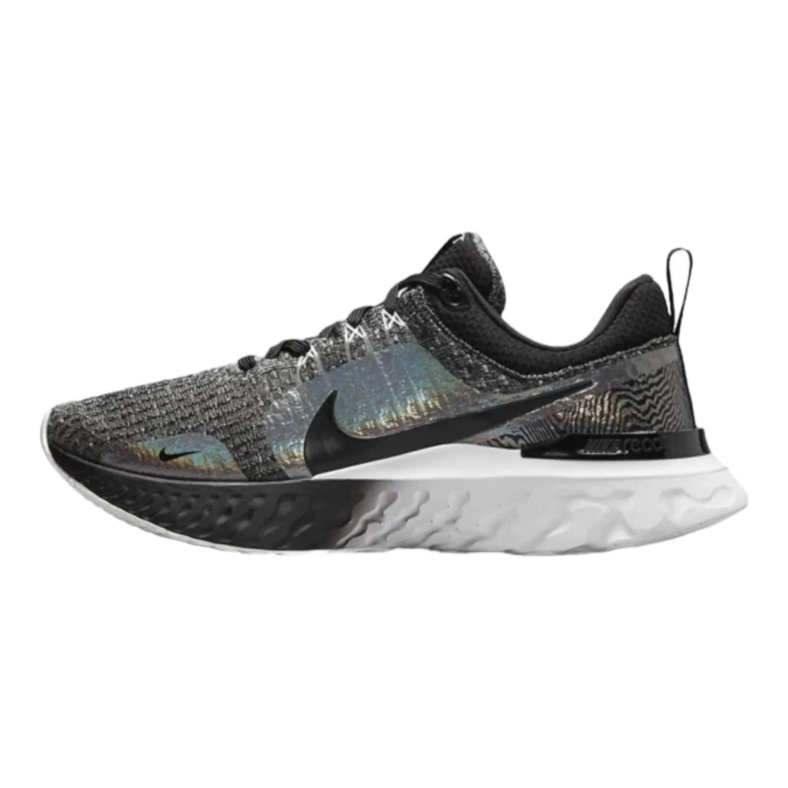 Nike React Infinity Run Flyknit 3 Premium Black Zebra Iridescent