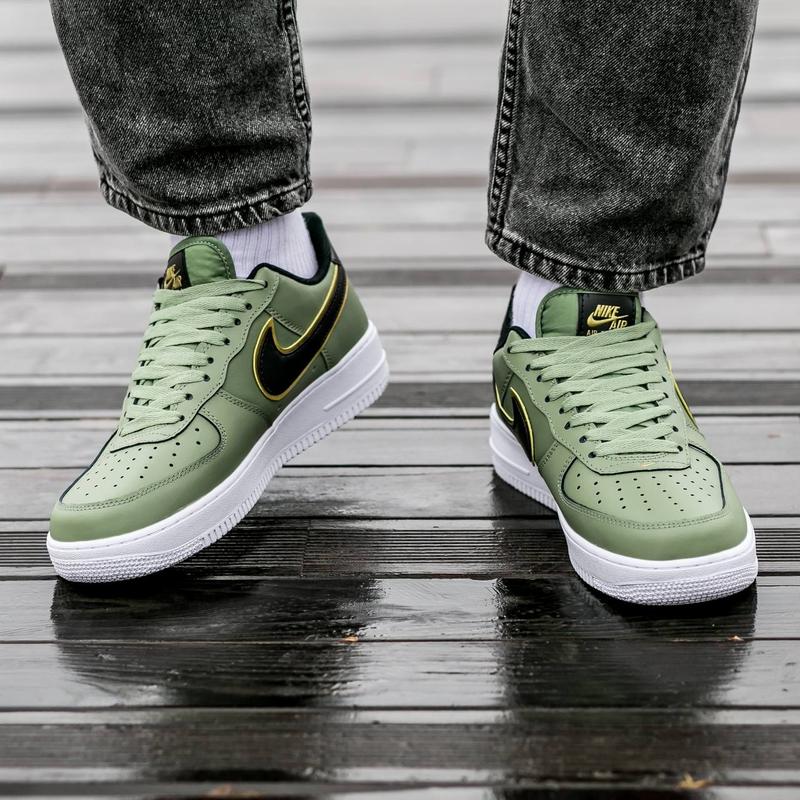 Nike Air Force 1 Olive Green Gold