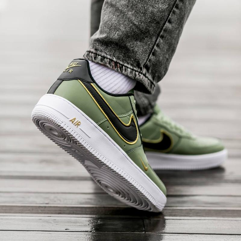 Nike Air Force 1 Olive Green Gold