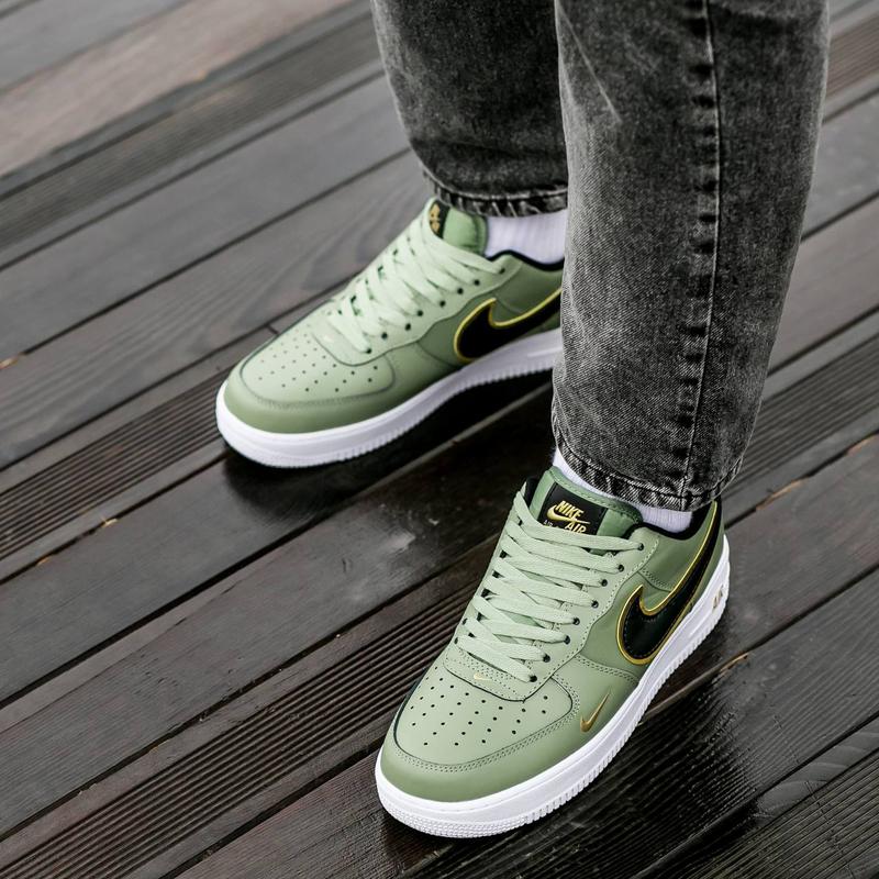 Nike Air Force 1 Olive Green Gold