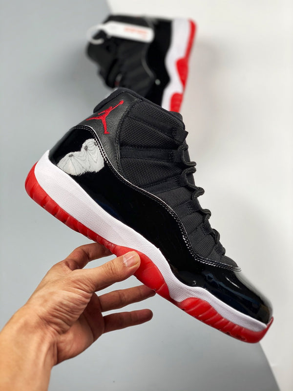 Nike Air Jordan 11 Bred 2019 Black White Varsity Red