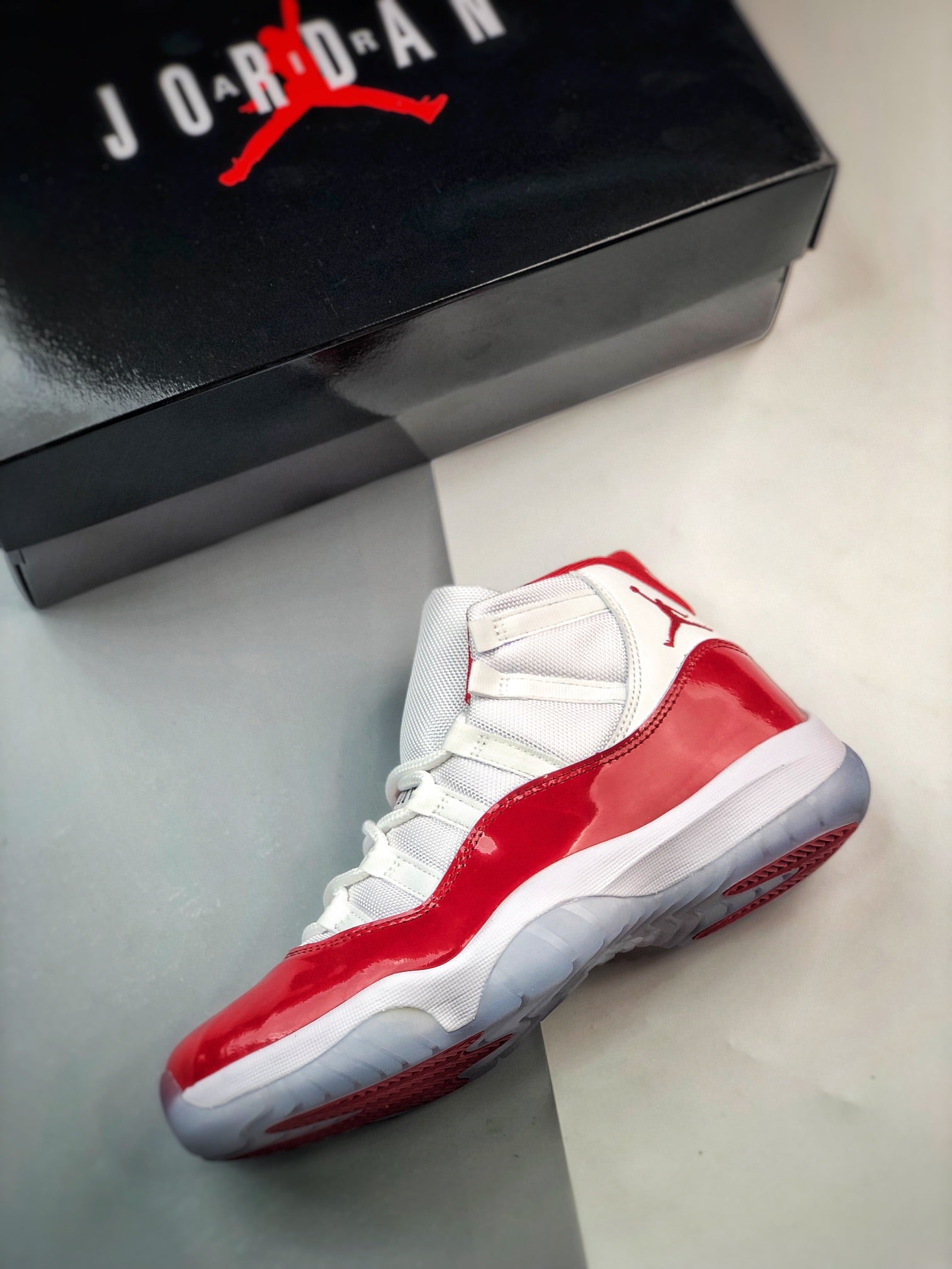 Nike Air Jordan 11 Cherry White Varsity Red Black