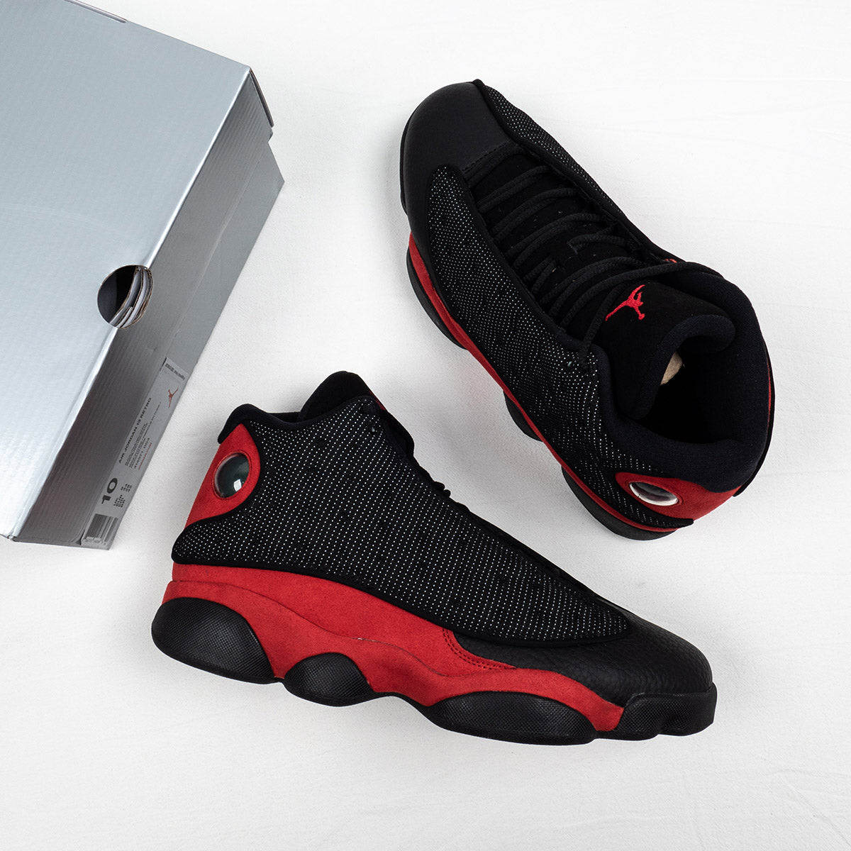 Nike Air Jordan 13 Bred Black True Red White