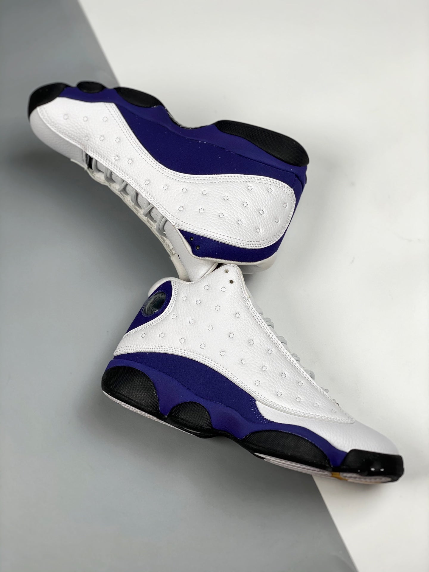 Nike Air Jordan 13 Lakers White Black Court Purple University Gold