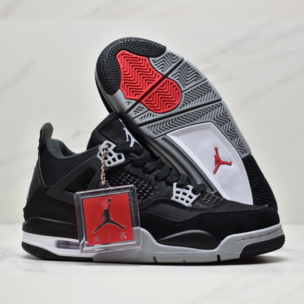 Nike Air Jordan 4 Retro Black Canvas