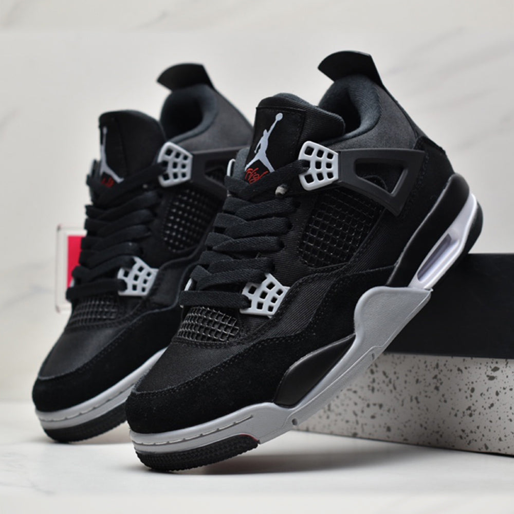 Nike Air Jordan 4 Retro Black Canvas