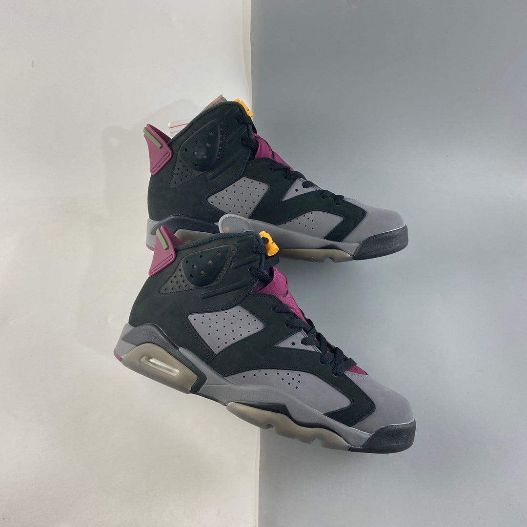 Nike Air Jordan 6 Black Light Graphite Dark Grey Bordeaux