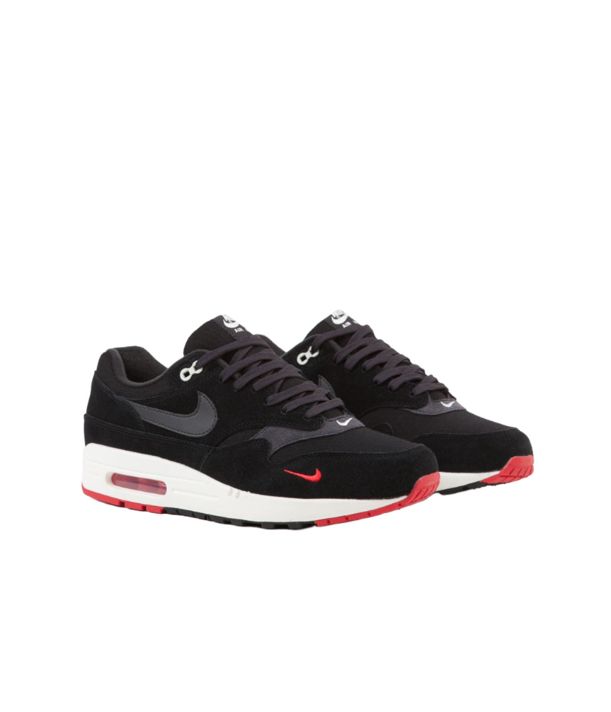 Nike Air Max 1 Premium Black  University Red  Sail Oil Grey STASP