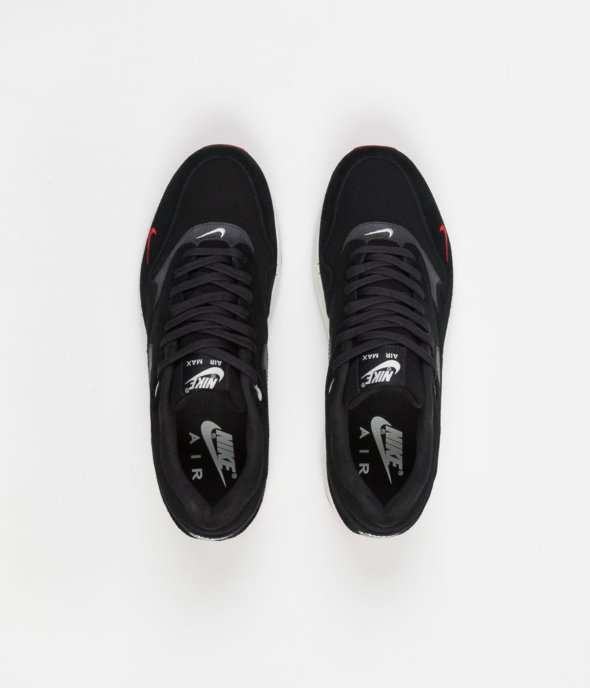 Nike Air Max 1 Premium Black  University Red  Sail Oil Grey STASP