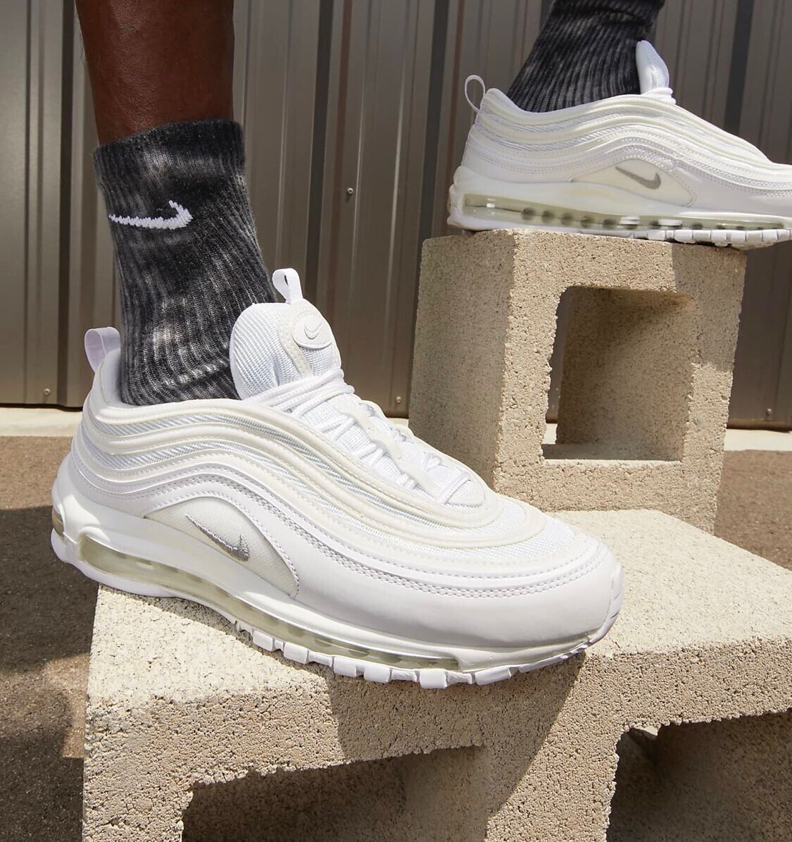 Nike Air Max 97 Triple White Wolf Grey