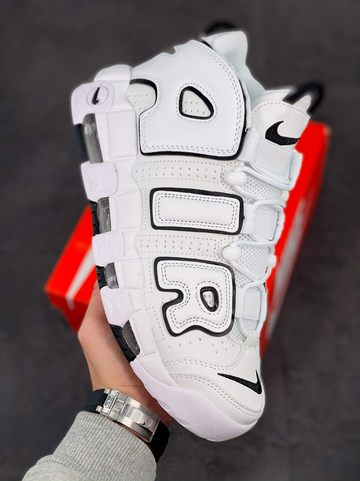 Nike Air More Uptempo White Black