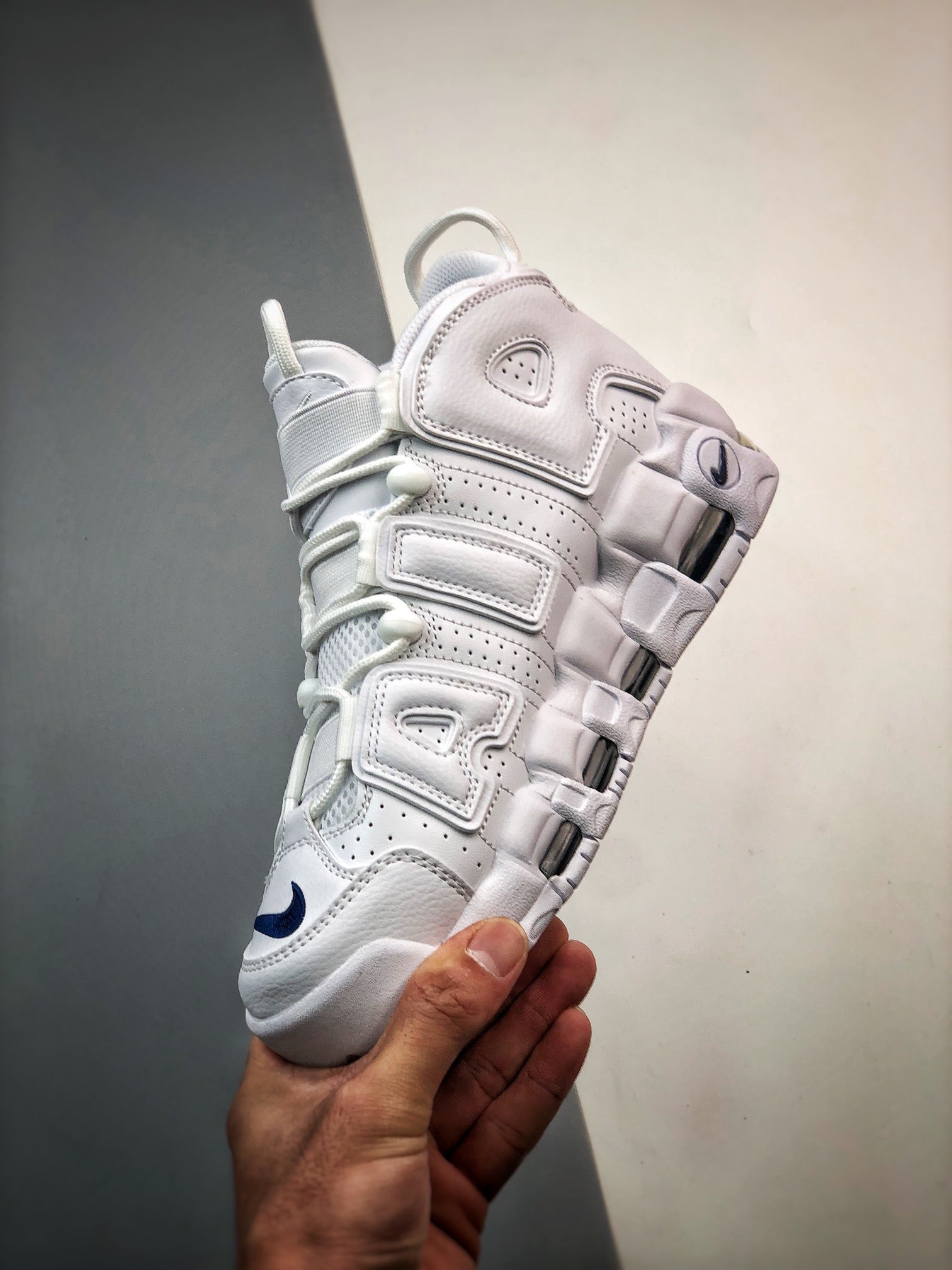 Nike Air More Uptempo White Navy