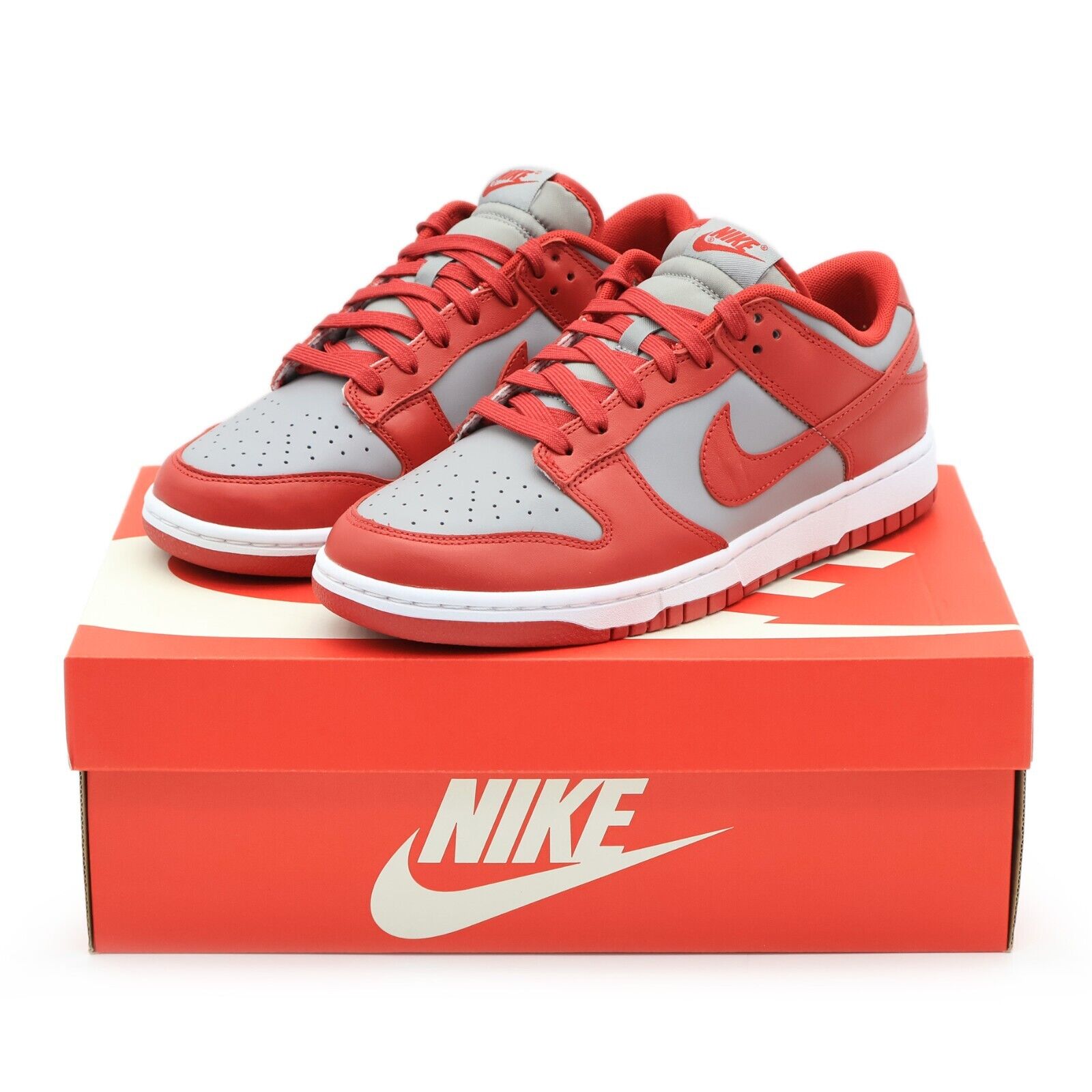 Nike Dunk Low Retro UNLV Varsity Red Medium Grey White Orange