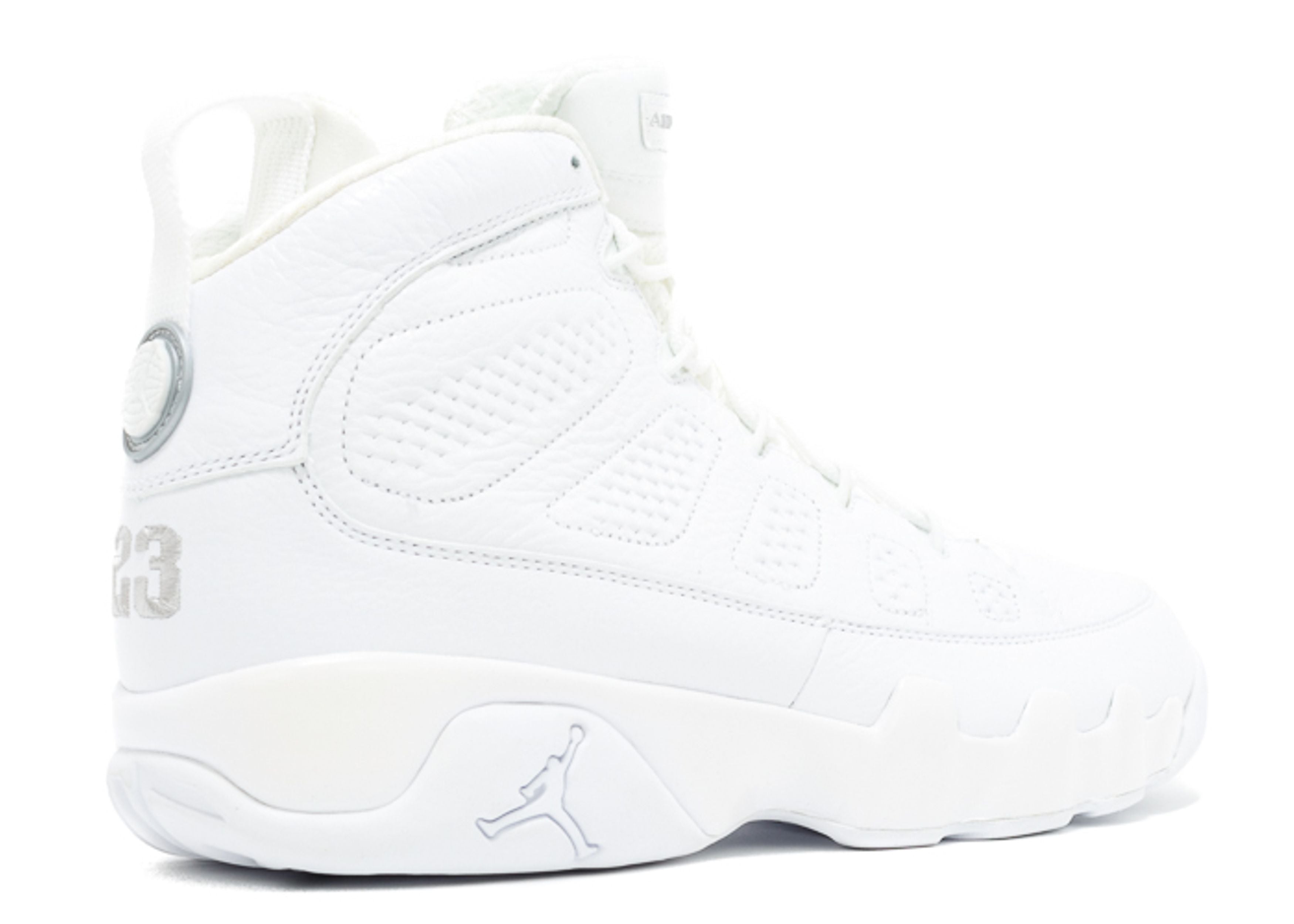 Nike Air Jordan 9 White Metallic Silver