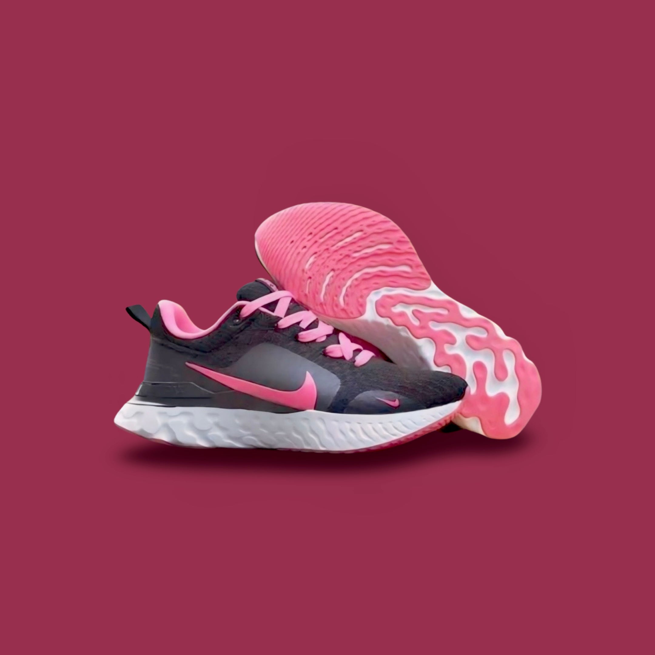 Nike React Infinity Run Flyknit 3 Black Pink