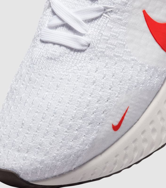 Nike React Infinity Run Flyknit 3 White Light Crimson