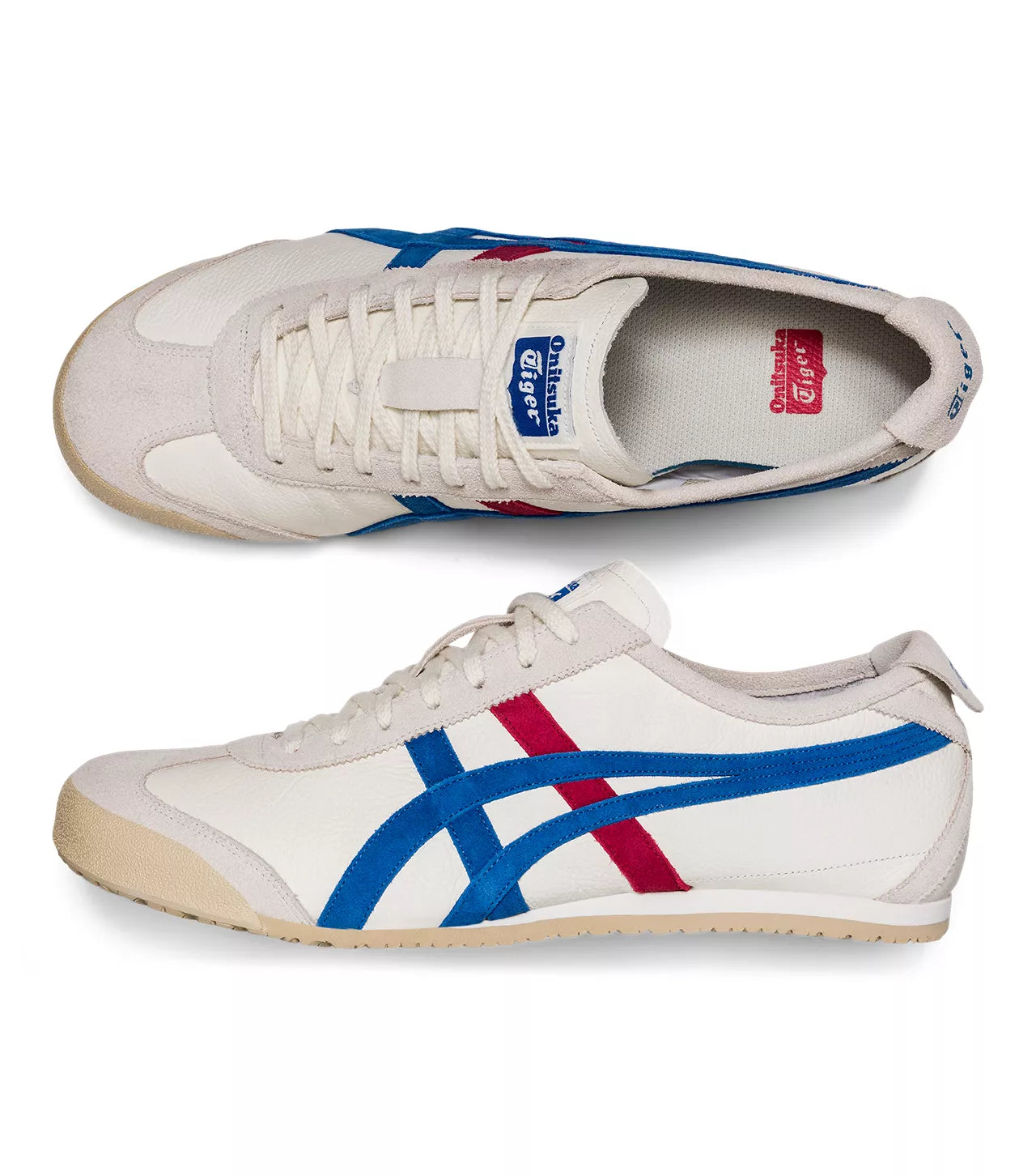 Onitsuka Tiger Men's Mexico 66 Vin  White & Directoire Blue