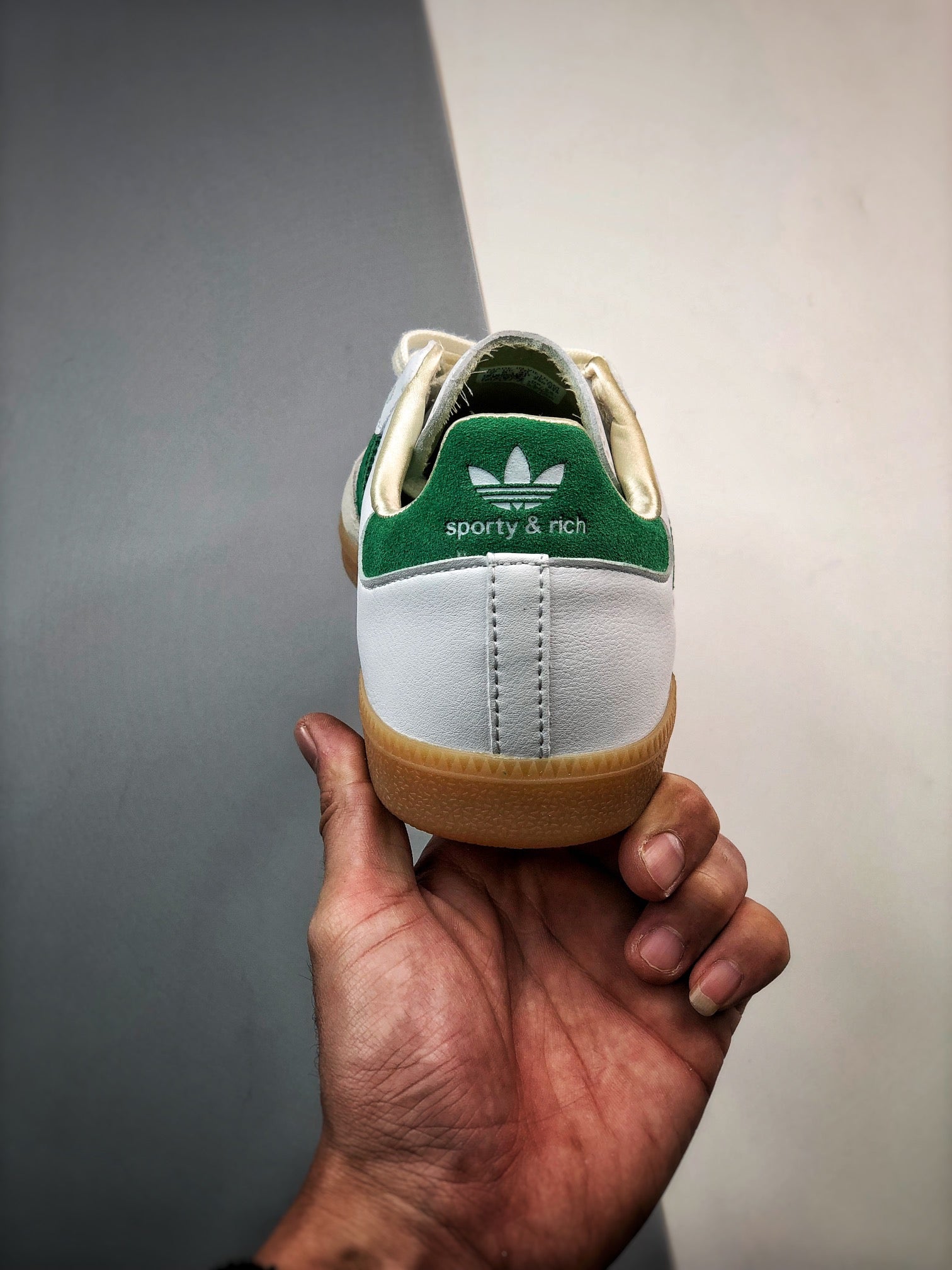 Sporty & Rich x Adidas Samba OG Rich White Green