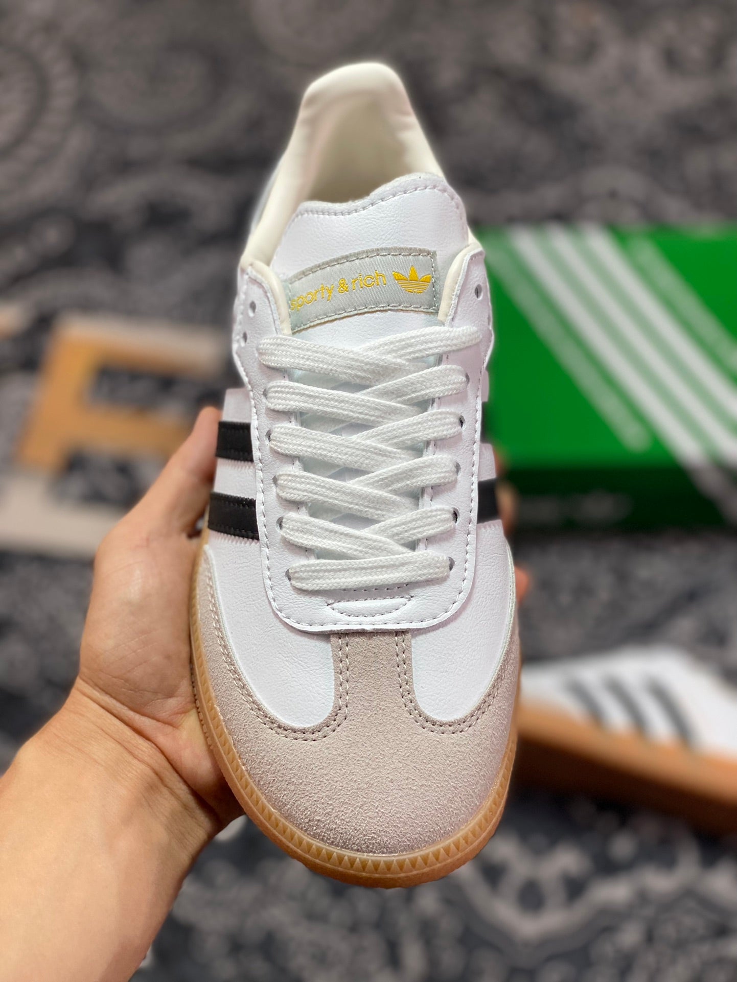 Sporty & Rich x Adidas Samba OG White Legend Ink