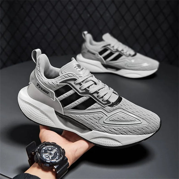 TRACER Grey Black Breathable Causal Running Shoes