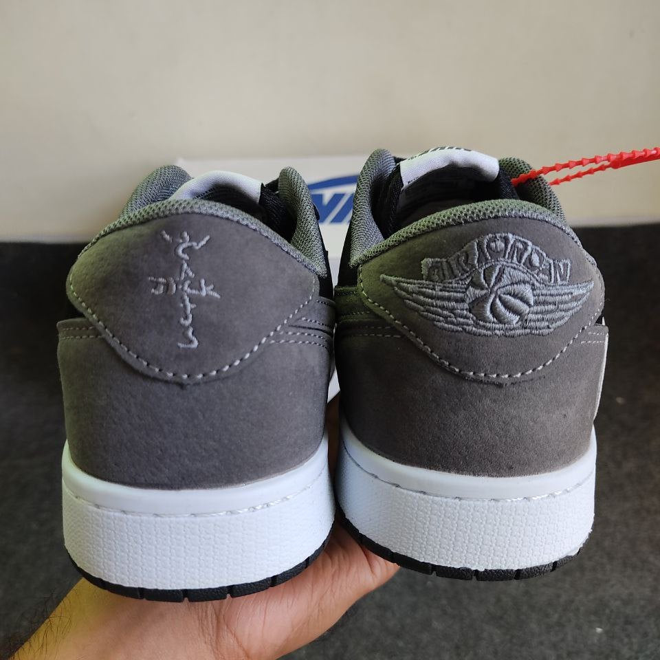 Travis Scott x Air Jordan 1 Low Grey White Black