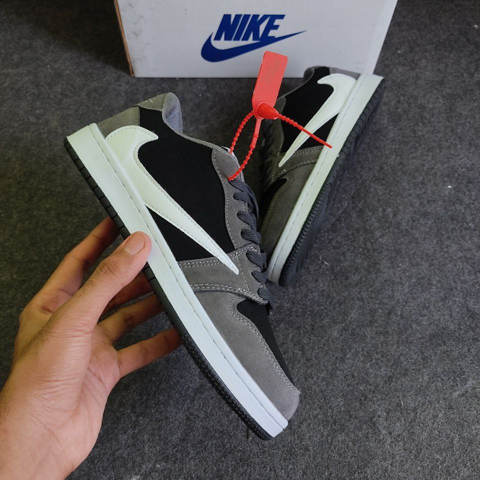 Travis Scott x Air Jordan 1 Low Grey White Black