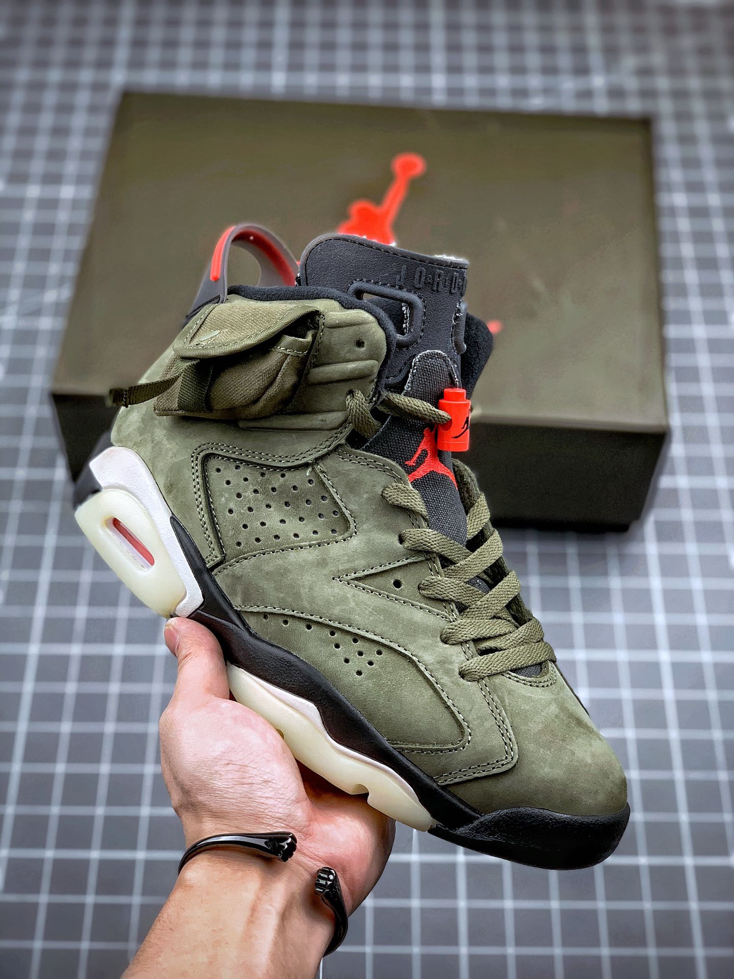 Travis Scott x Nike Air Jordan 6 Medium Olive