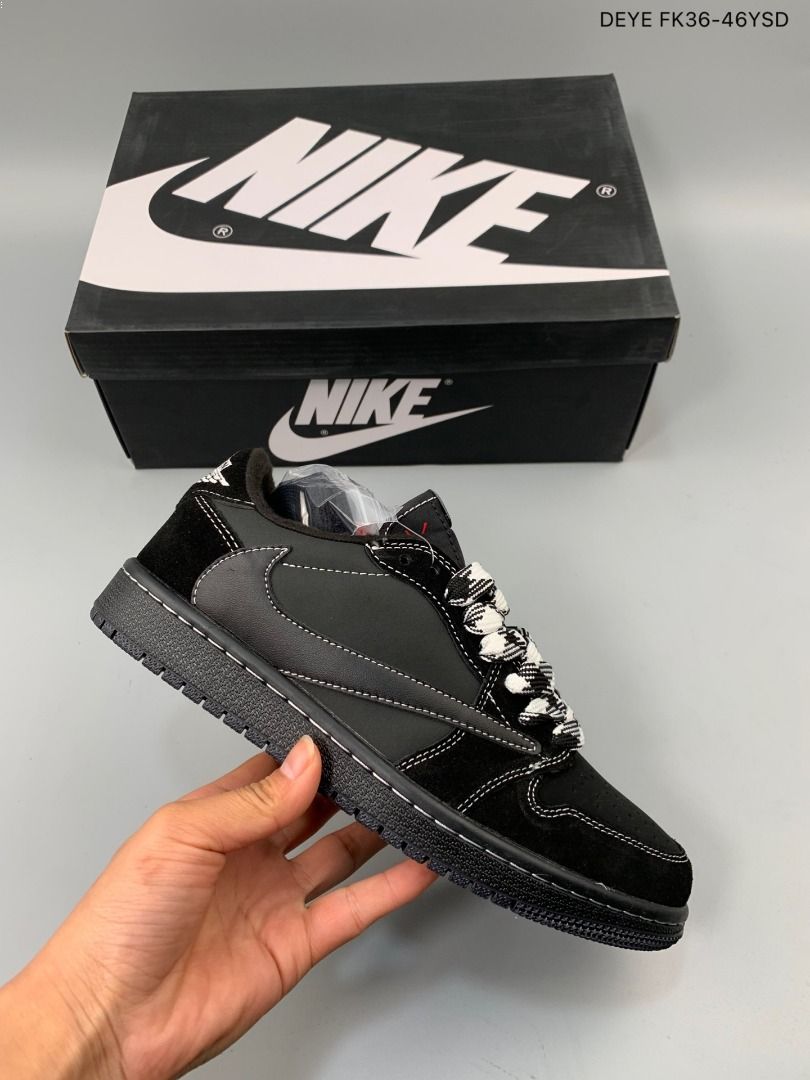 Travis Scott x Air Jordan 1 Low OG Black Phantom